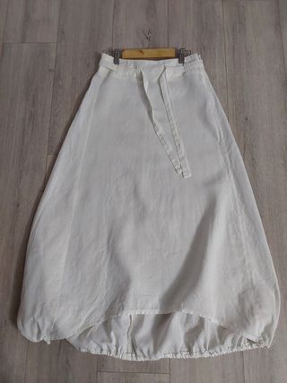 Falda blanca larga - hilo