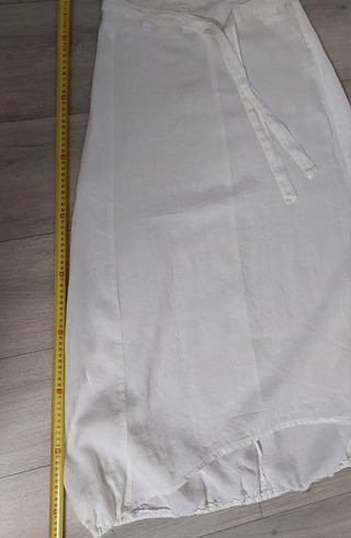 Falda blanca larga - hilo