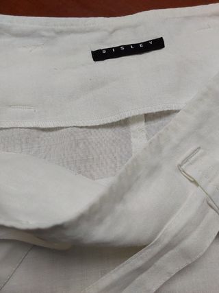 Falda blanca larga - hilo