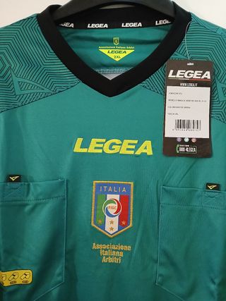 Maglia da Arbitro di Calcio AIA Figc Verde Acqua