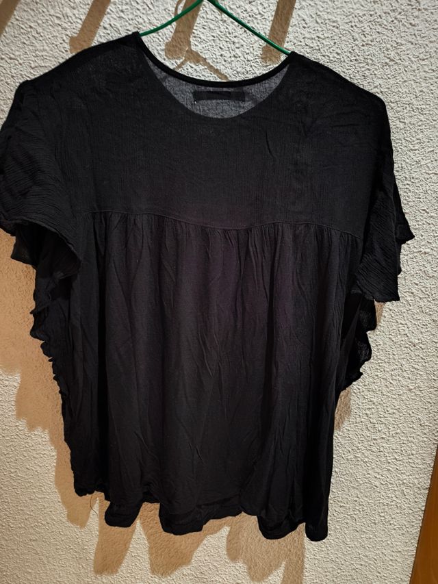 Top negro Pull&Bear sin mangas