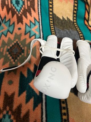 Guantes boxeo ERGO - blancos