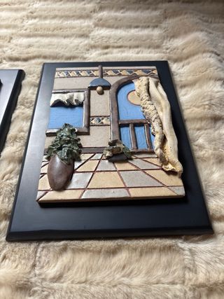 2 Cuadros Cerámica Teresa Ripoll