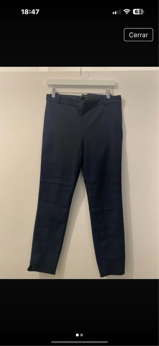Pantalones vestir Zara - Azul marino
