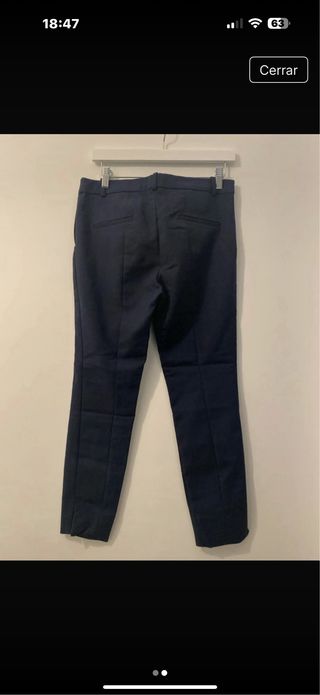 Pantalones vestir Zara - Azul marino