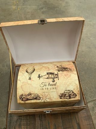 2 bauli in cartone vintage