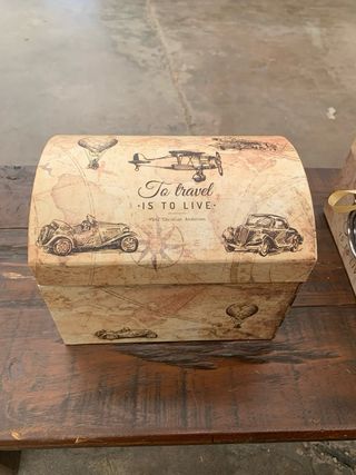 2 bauli in cartone vintage