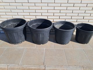 Lote de macetas grandes varios tamaños
