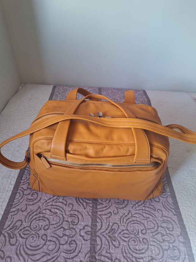Bolsa de viaje de cuero Acqua Dí Parma 