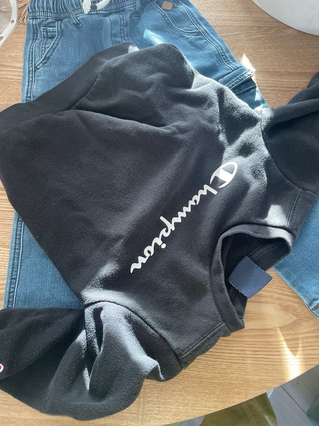 Felpa piu jeans bambino