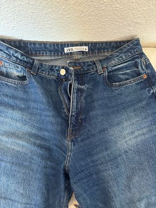 Vaqueros Zara - Azul - Talla L