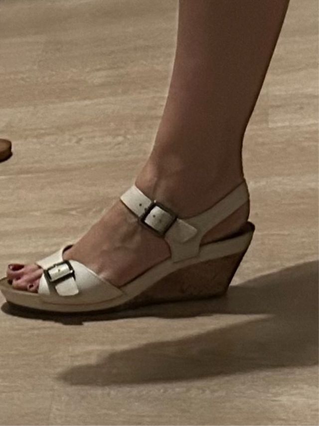 Sandalias Clarks mujer blancas - 37.5