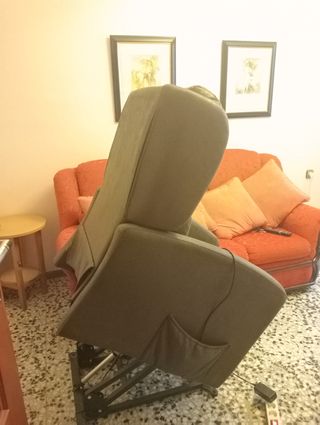 Butaca relax articulada de piel