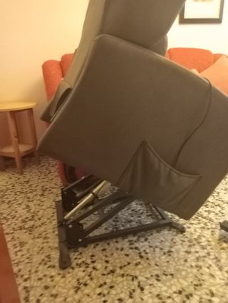 Butaca relax articulada de piel