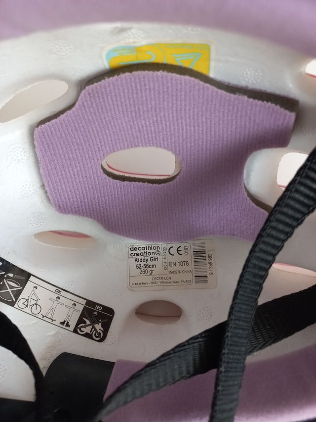 Casco bicicleta para  niña