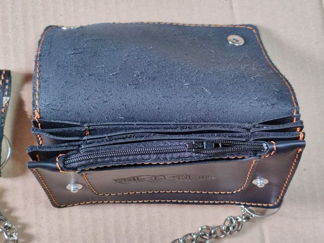 Portafoglio catena Bikers motociclista pelle