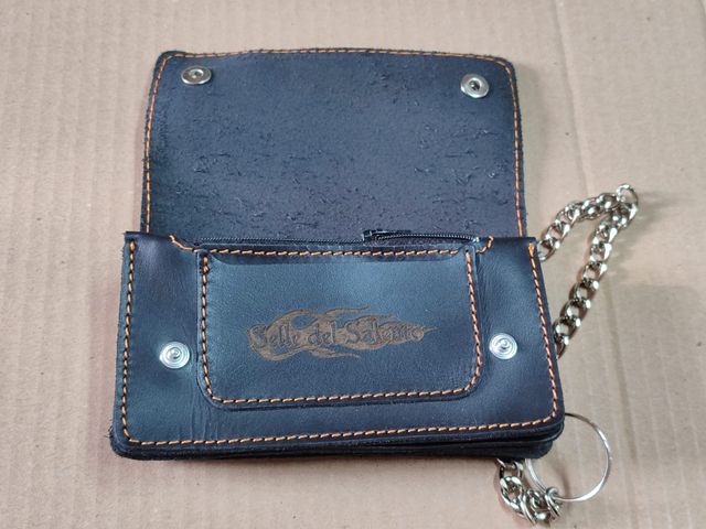 Portafoglio catena Bikers motociclista pelle