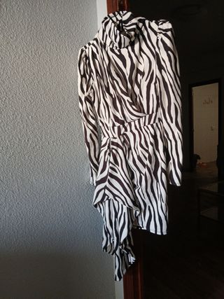 Vestido cebra talla única
