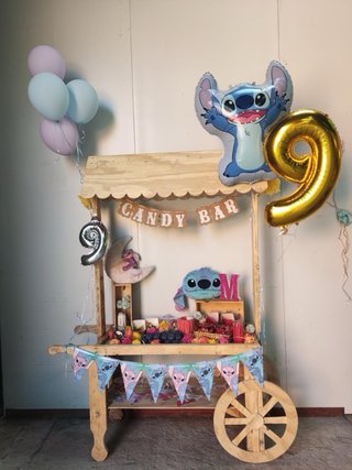 Candy Bar carrito madera
