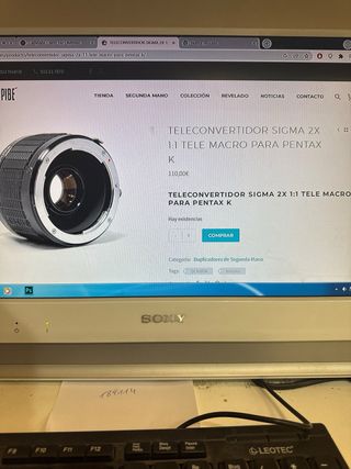 Teleconvertidor Sigma 2x 1:1 Nikon