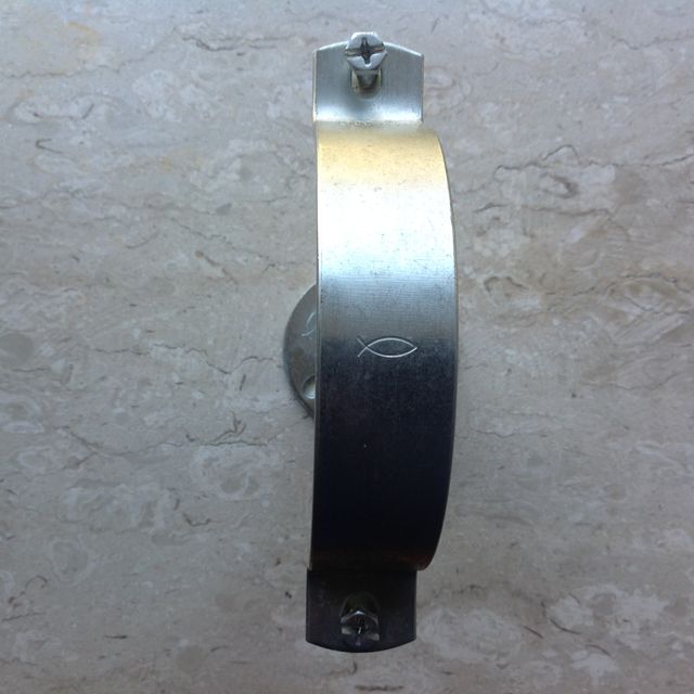 Collare Pesante Per Tubo 110 mm. Acciaio Zincato