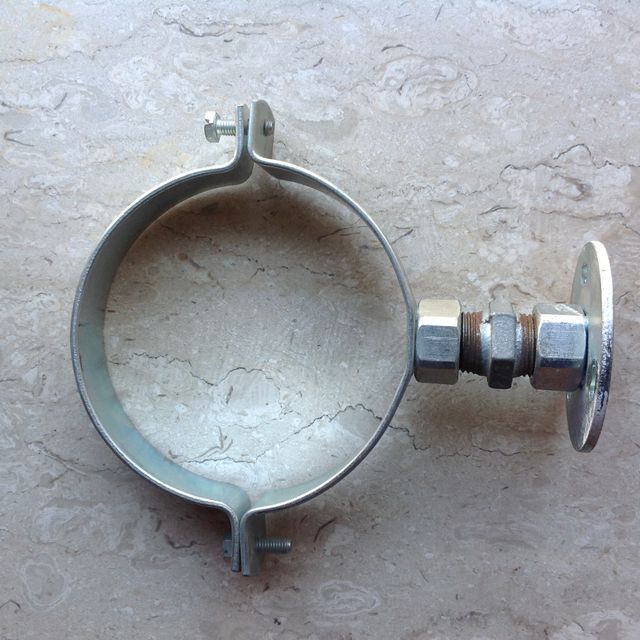 Collare Pesante Per Tubo 110 mm. Acciaio Zincato