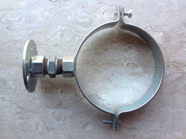 Collare Pesante Per Tubo 110 mm. Acciaio Zincato