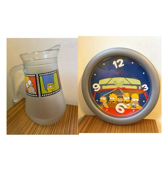 Reloj de pared y Jarra de los Simpson