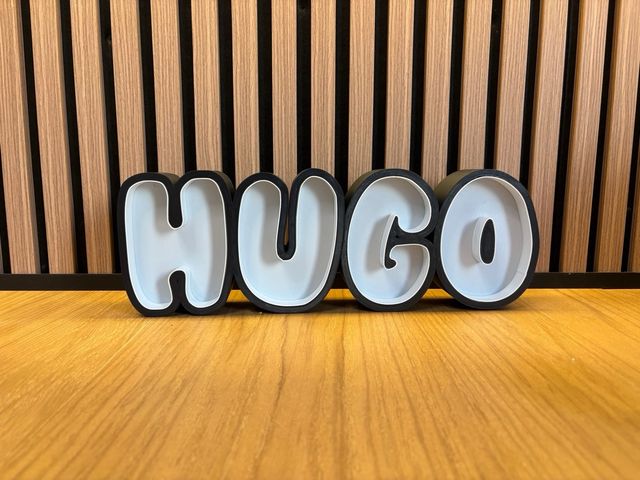 Cartello 3D personalizzabile