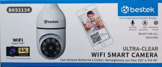 Wifi Smart Camera Sorveglianza Visione Notturna