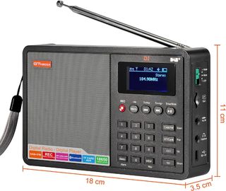 Radio Digital Portátil GT Media D1 Dab+ y FM 