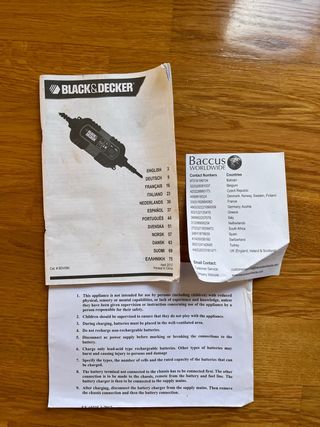 Cargador Black&Decker - Batería