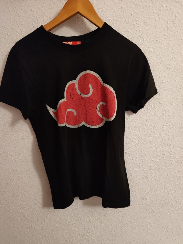 Camiseta Akatsuki - Negra con Rojo