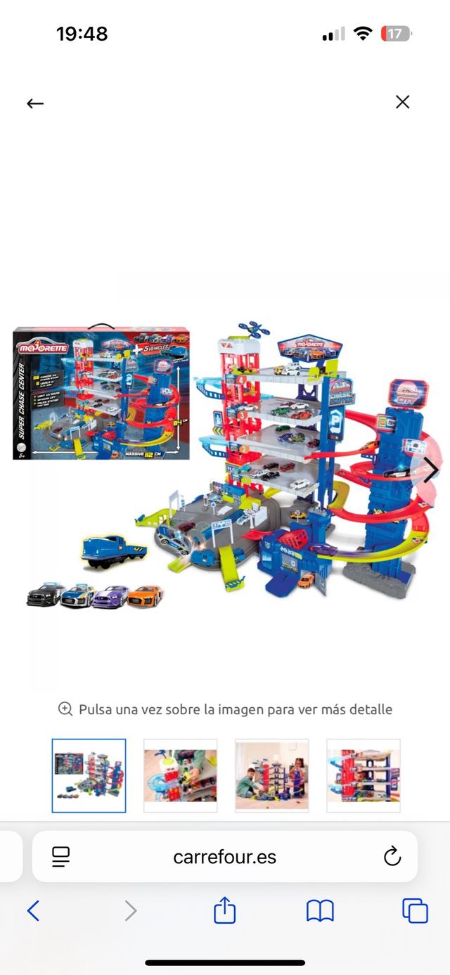 pista o garage de coches