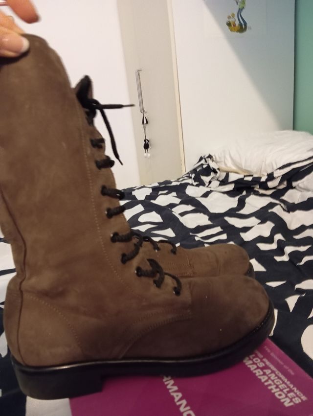 Stivaletti Marroni in Pelle