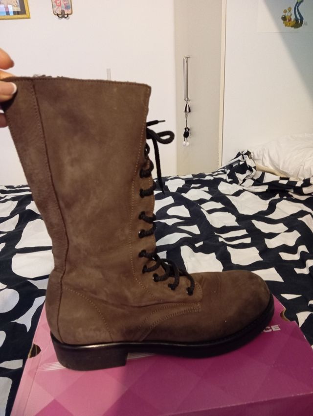 Stivaletti Marroni in Pelle