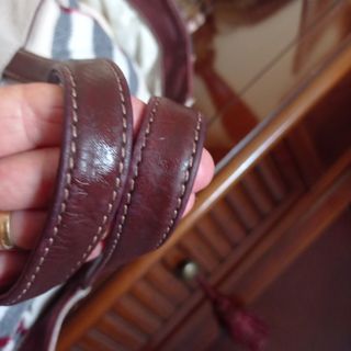 Bolso de piel y ante de Purificación García