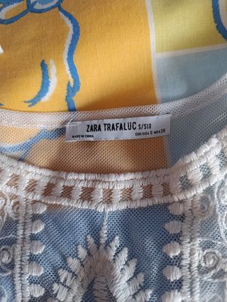 Blusa blanca Zara - Talla S