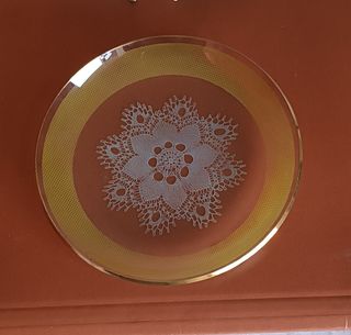 Juego 6 platillos vintage y una fuente