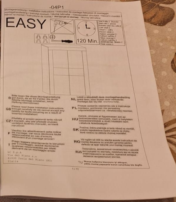 Mobile Bianco laccato e Grigio 2 ante 92x42x115
