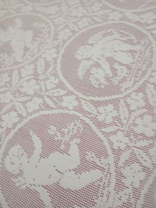 Colcha antigua hecha en antiguo telar crochet