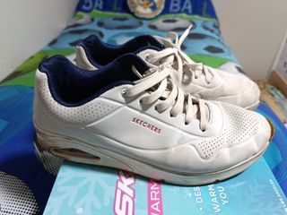 Zapatillas Skechers blancas hombre