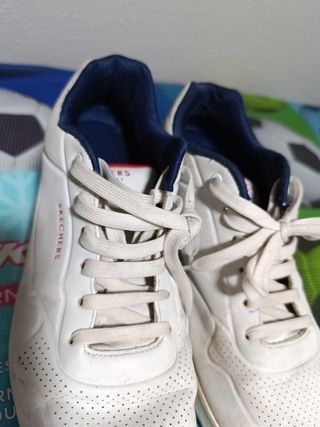 Zapatillas Skechers blancas hombre