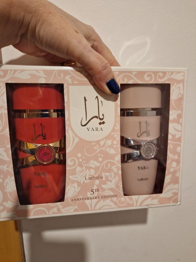 Lattafa Yara 5º Aniversario pack yara rosa y candy