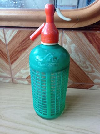 Botella de sifón vintage Stel carbonica