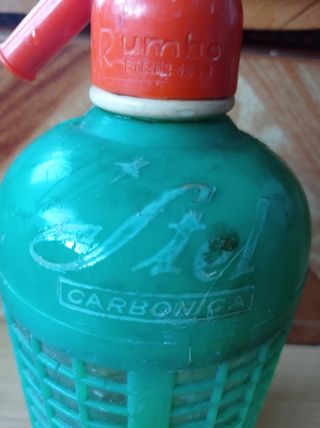 Botella de sifón vintage Stel carbonica