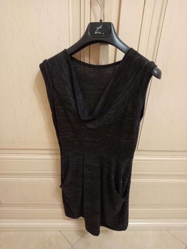 Vestito grigio-nero donna