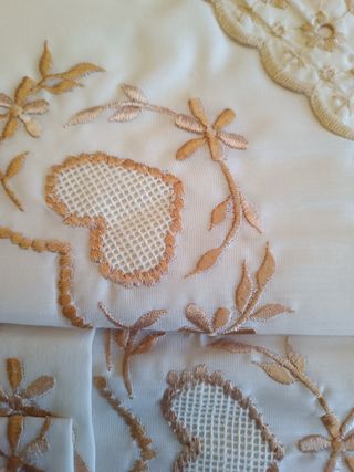 Juego de sabanas antiguas Terlenka Matrimonio N-1