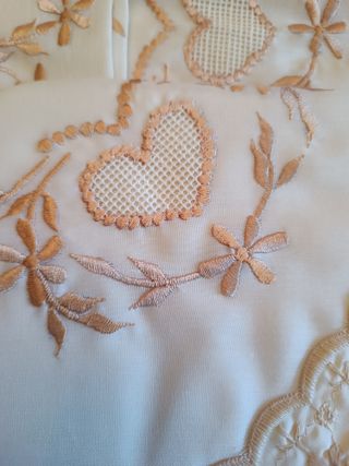 Juego de sabanas antiguas Terlenka Matrimonio N-1