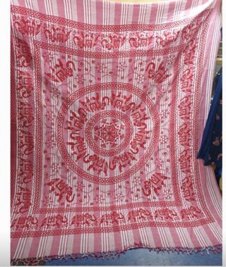 Tapices Mandala - Algodón - Azul y Blanco